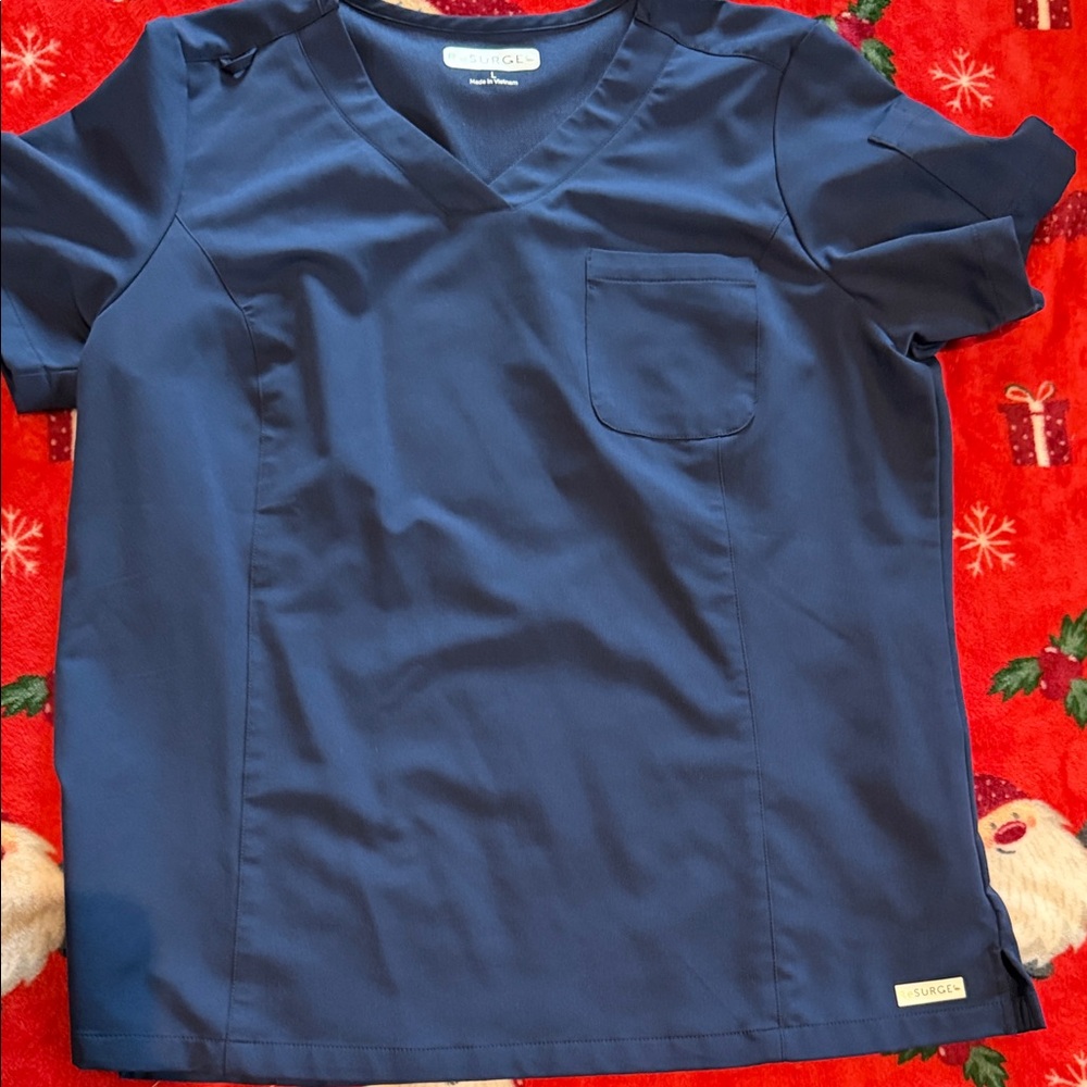 ReSurge Classic Navy Scrub Top